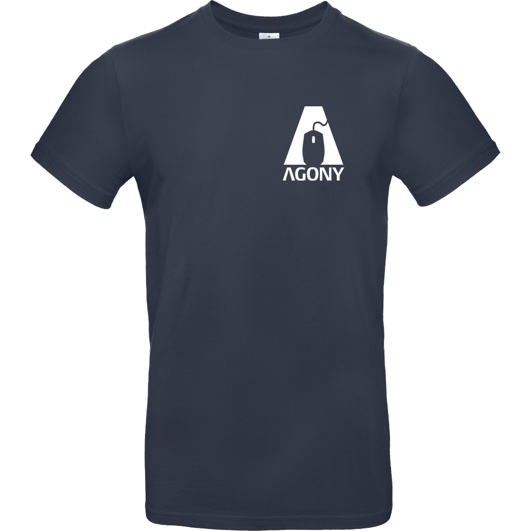 AgOnY Agony - Logo T-Shirt B&C EXACT 190 - Navy