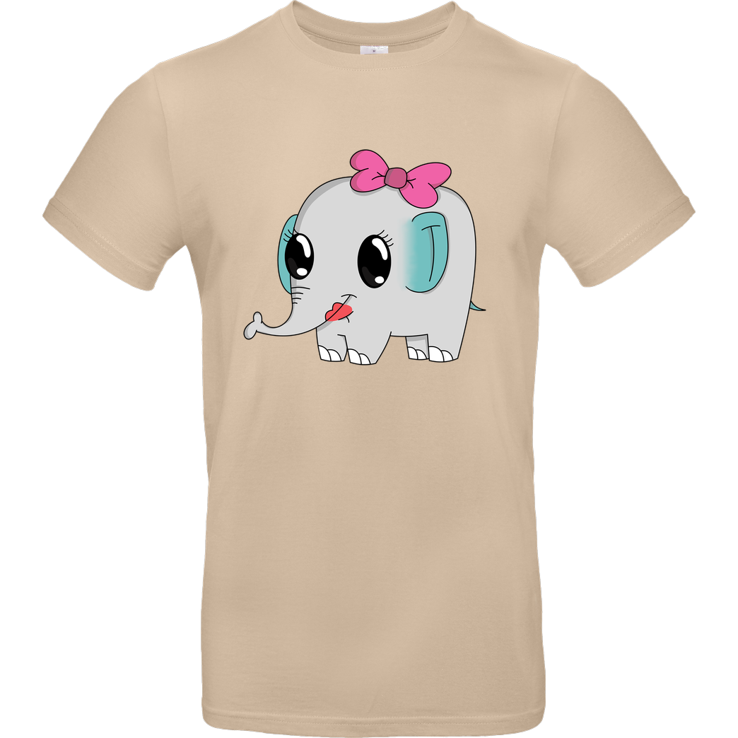 ARRi Arri - Elefant T-Shirt B&C EXACT 190 - Sand