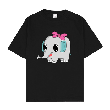 Arri - Elefant Oversize T-Shirt - Black