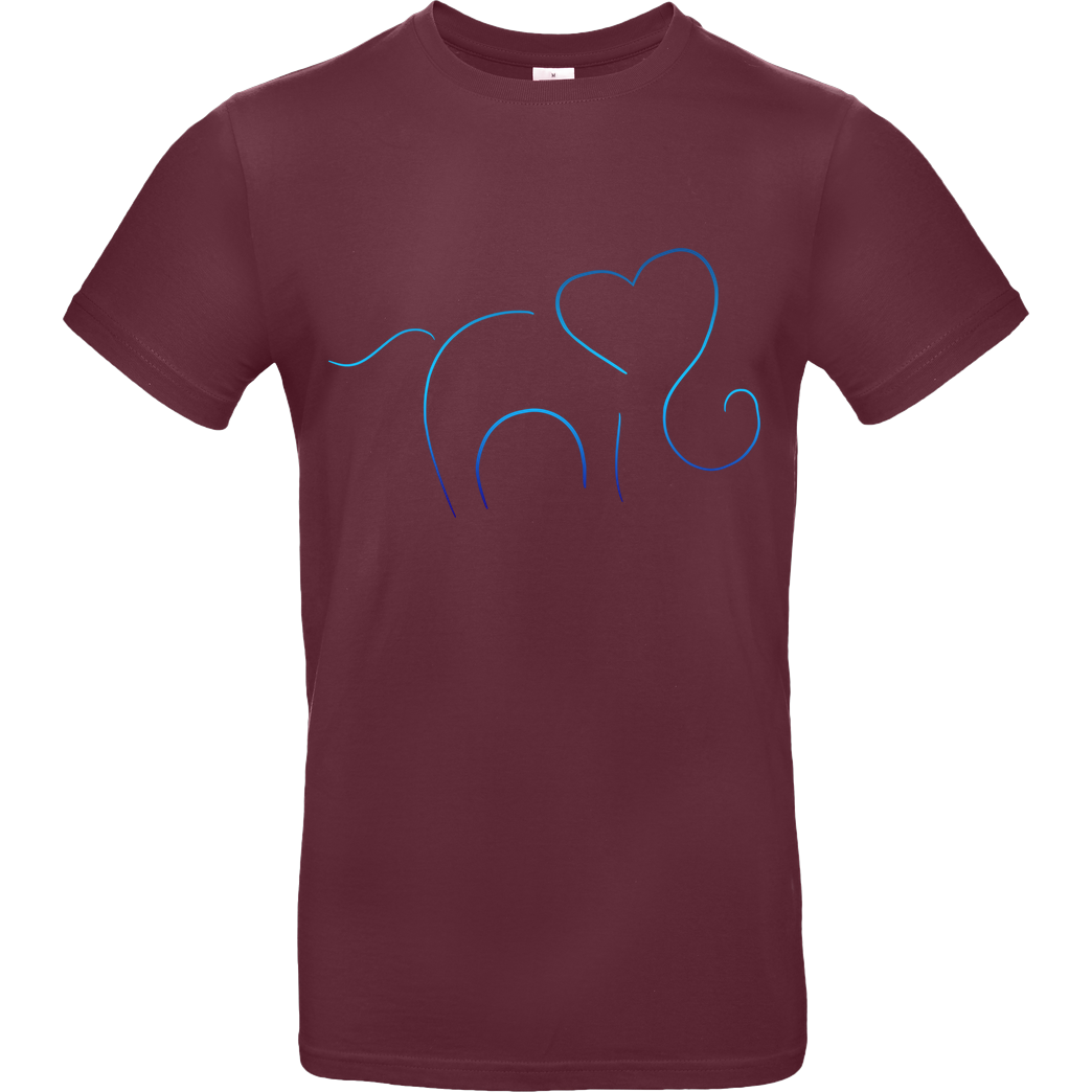 ARRi Arri - Elefantastico T-Shirt B&C EXACT 190 - Burgundy