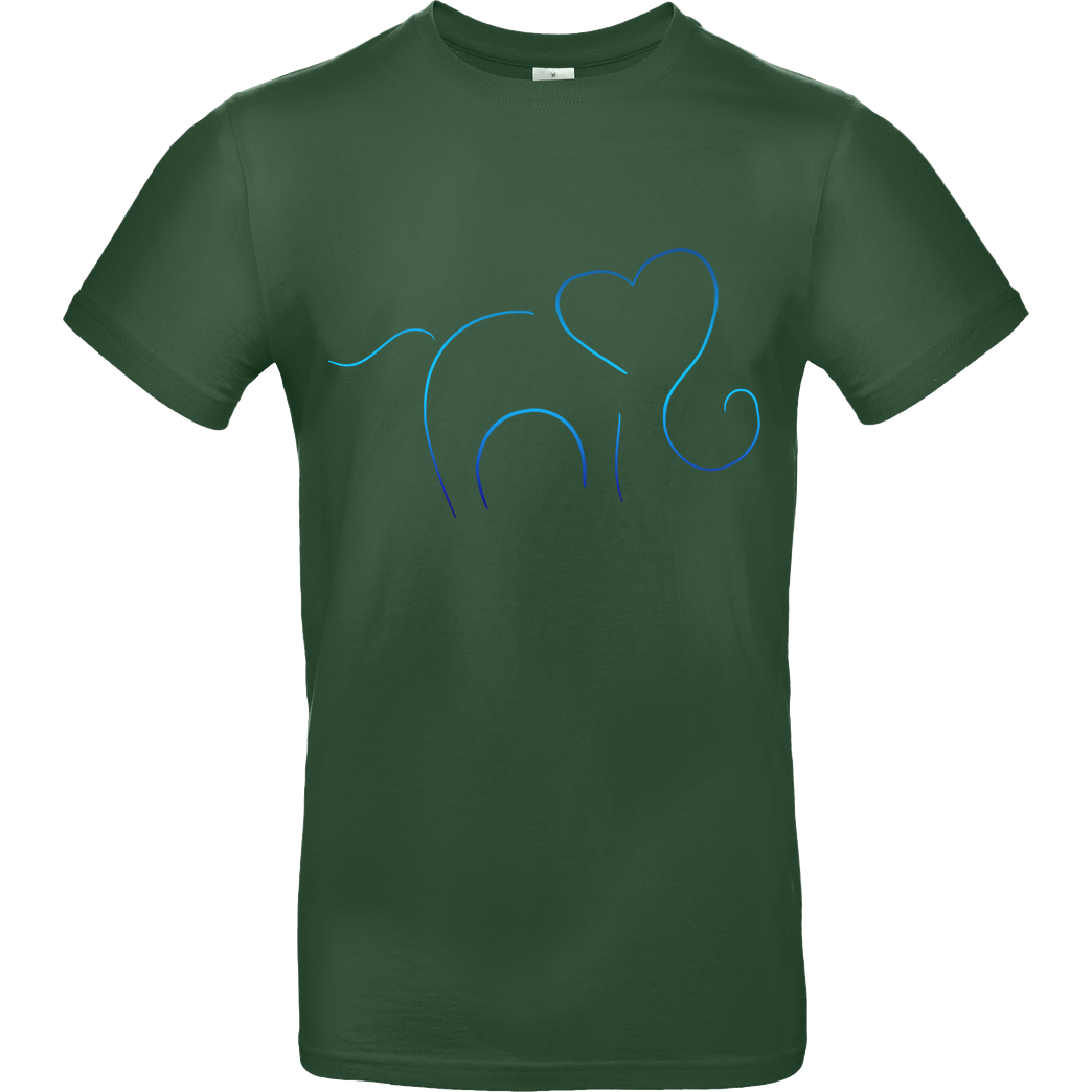 ARRi Arri - Elefantastico T-Shirt B&C EXACT 190 -  Bottle Green