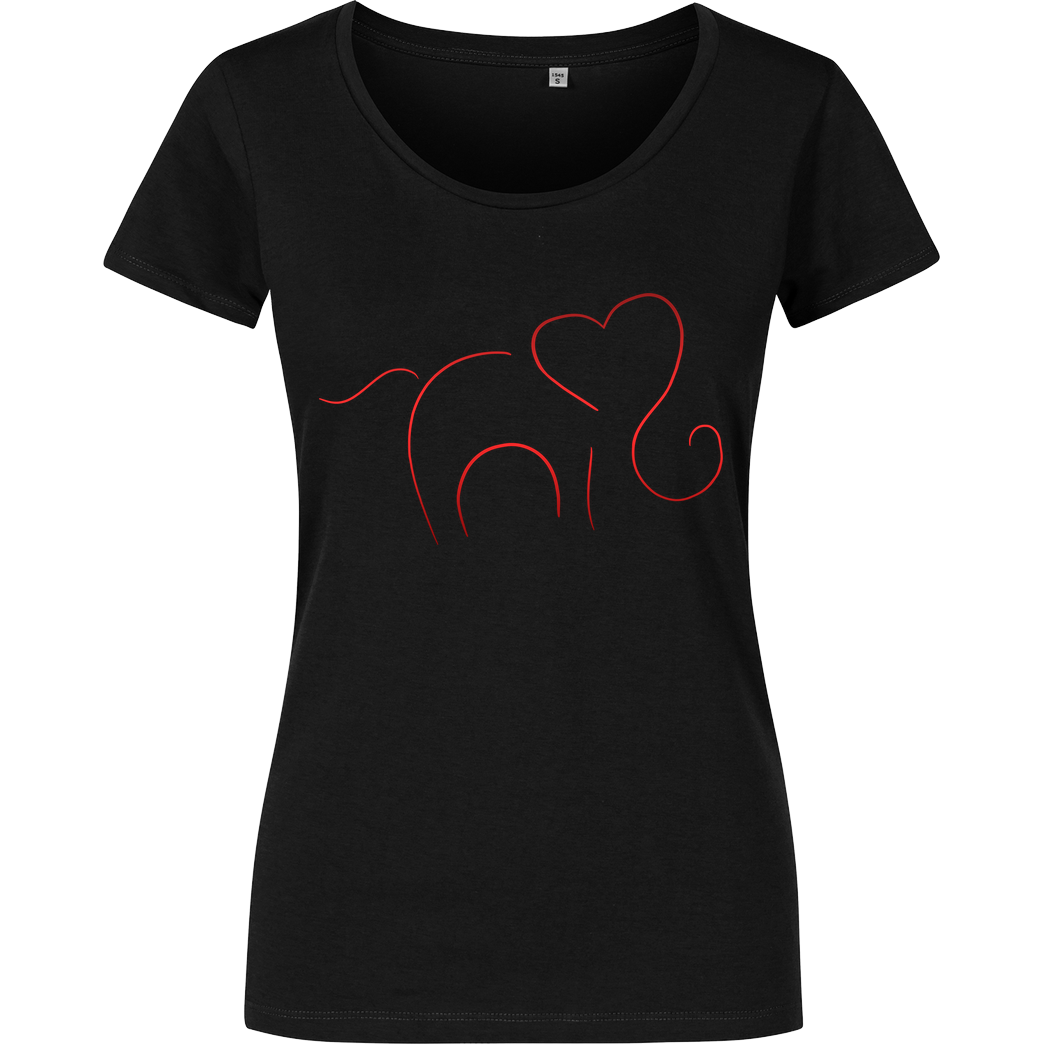 ARRi Arri - Elefantastico T-Shirt Girlshirt schwarz