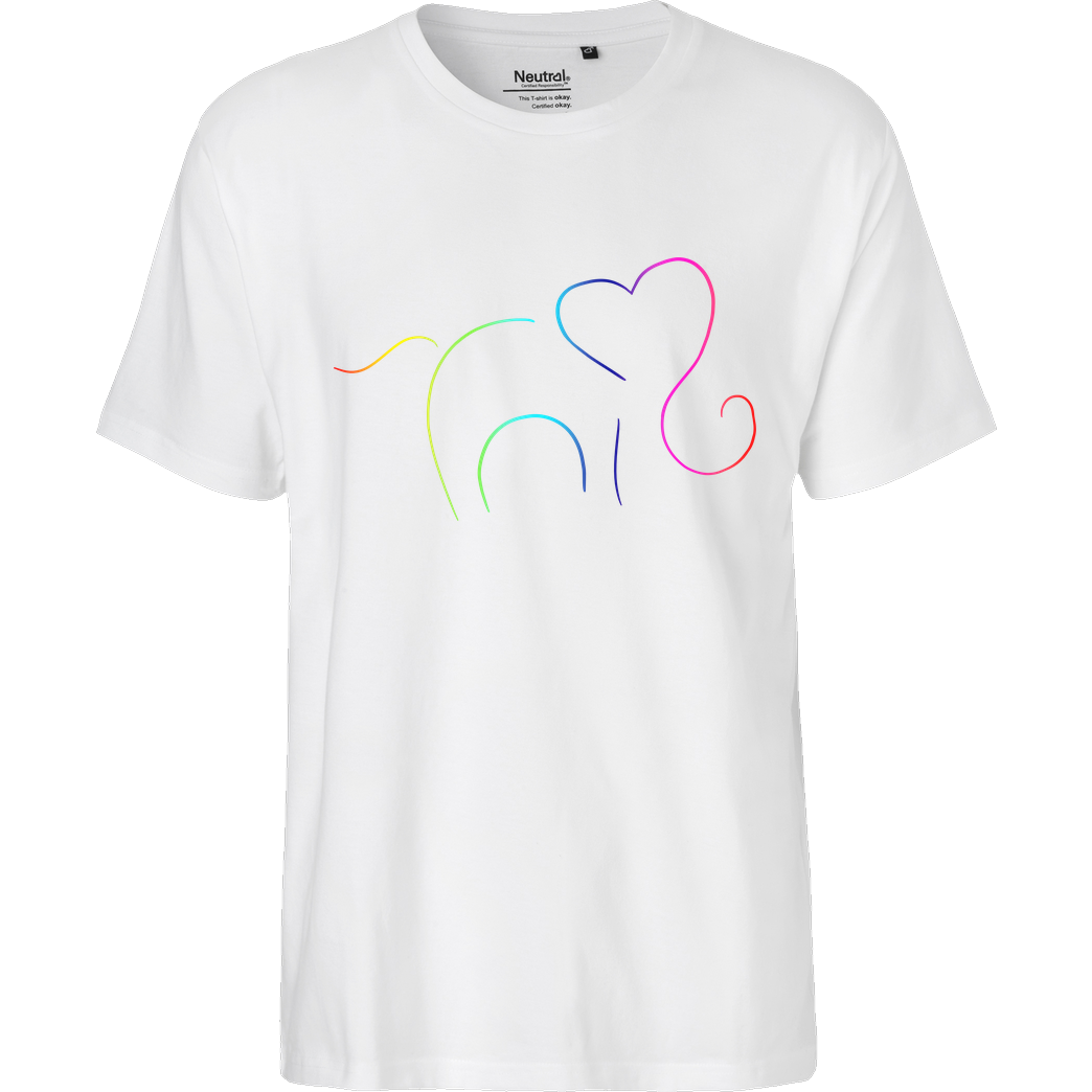 ARRi Arri - Elefantastico T-Shirt Fairtrade T-Shirt - white