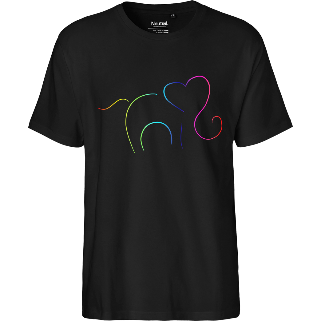 ARRi Arri - Elefantastico T-Shirt Fairtrade T-Shirt - black