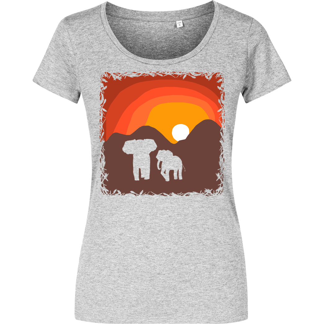 ARRi ARRi - Elefantastisch T-Shirt Girlshirt heather grey