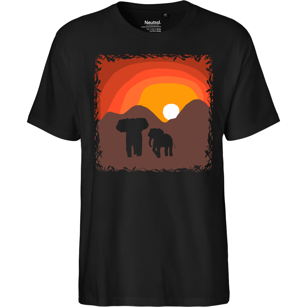 ARRi ARRi - Elefantastisch T-Shirt Fairtrade T-Shirt - black