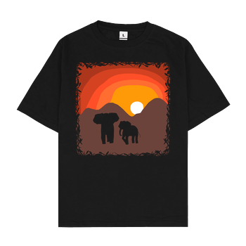 ARRi - Elefantastisch Oversize T-Shirt - Black