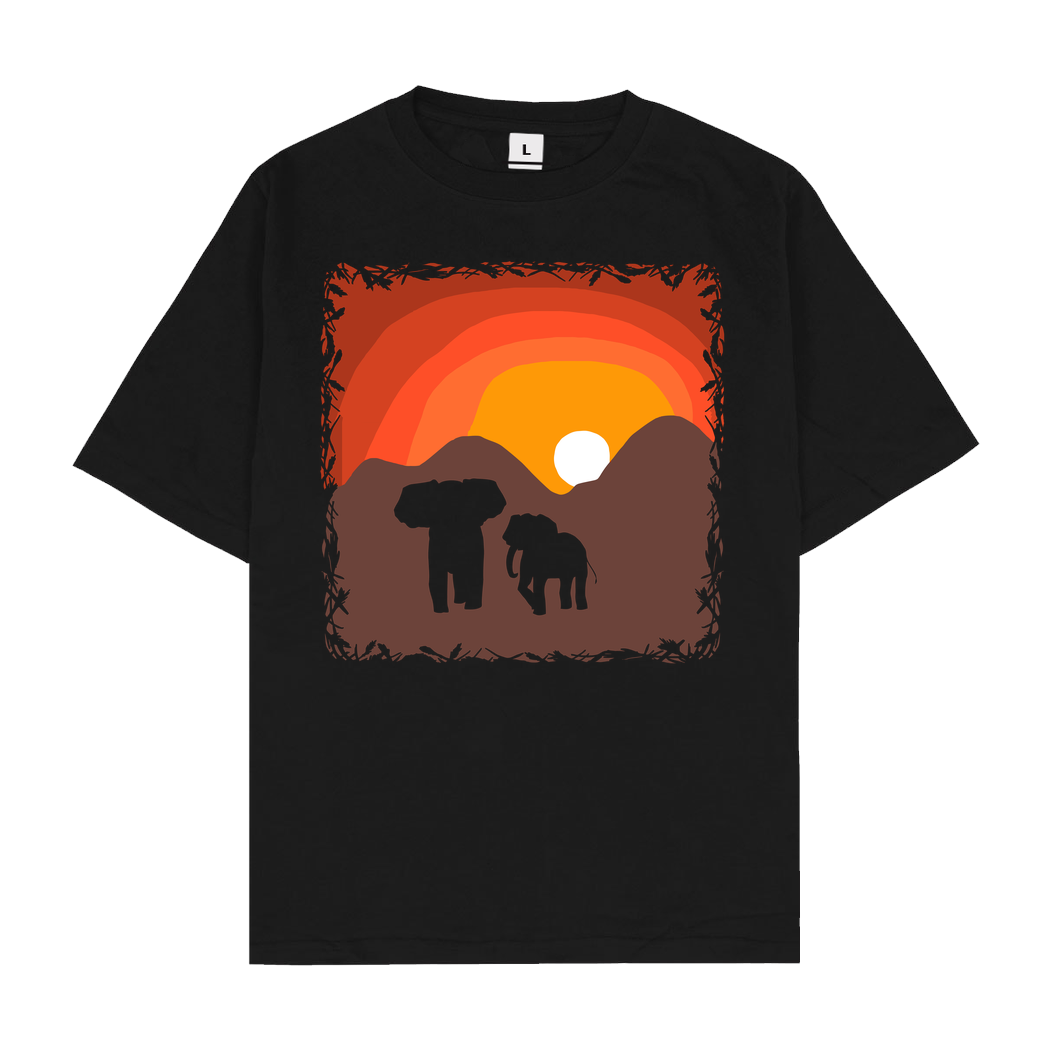 ARRi ARRi - Elefantastisch T-Shirt Oversize T-Shirt - Black