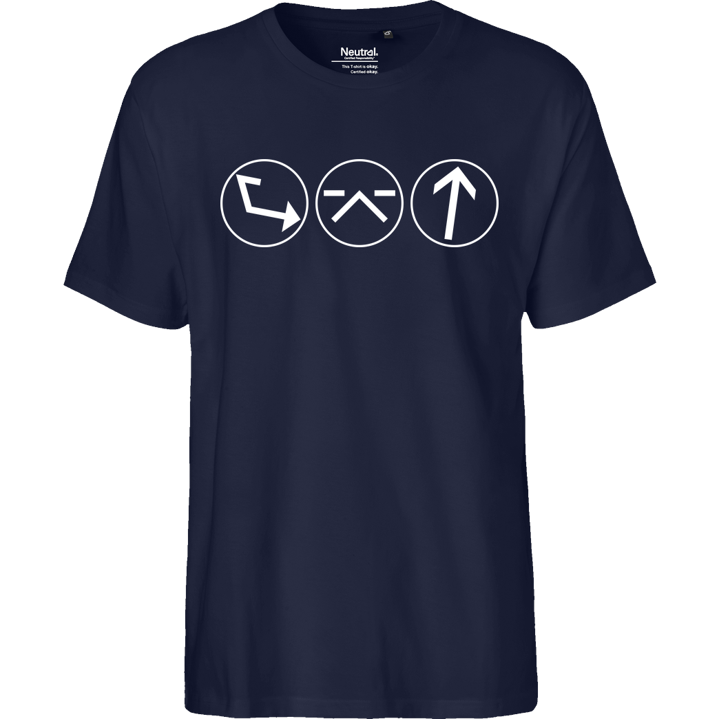 Ash5ive Ash5 - Dings T-Shirt Fairtrade T-Shirt - navy