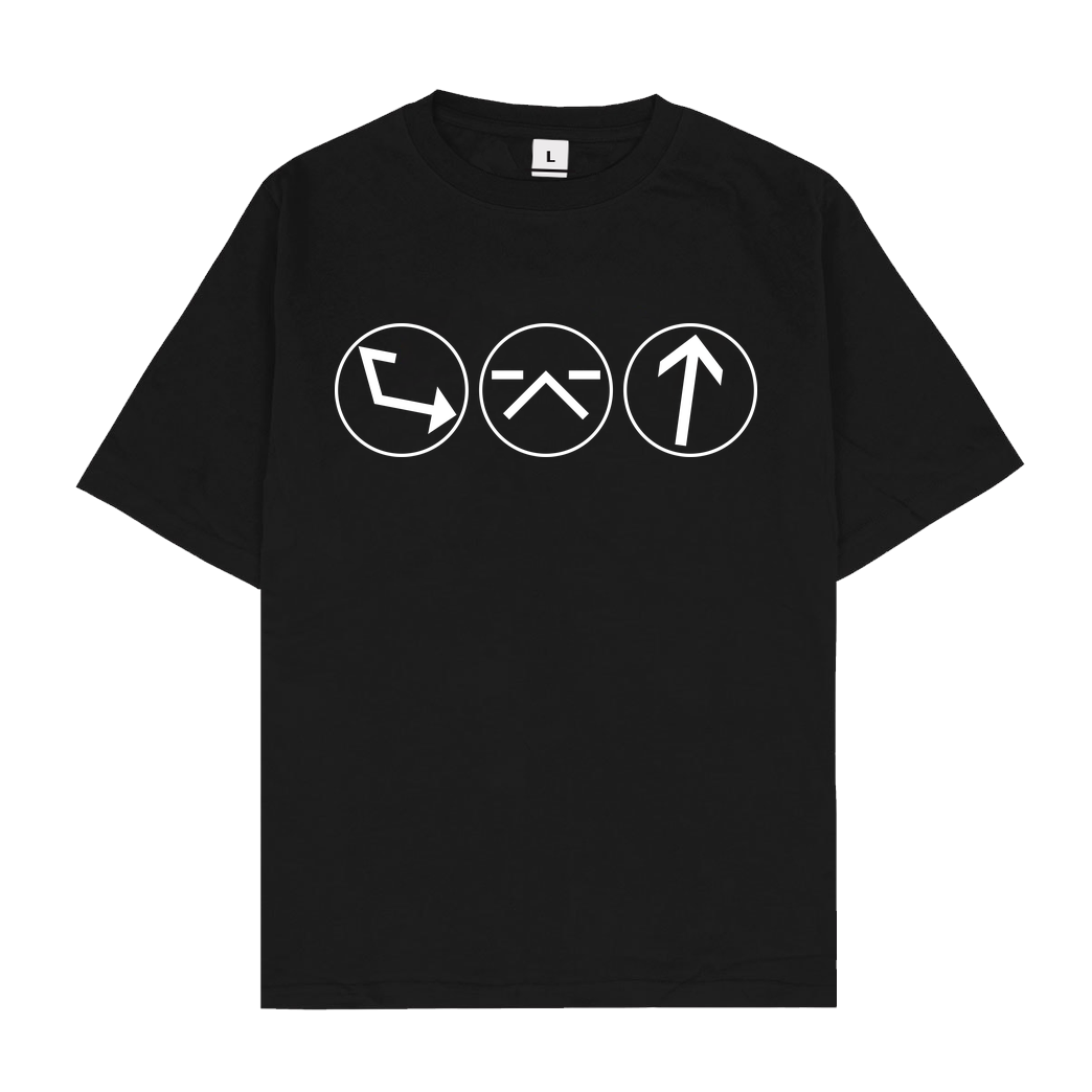 Ash5ive Ash5 - Dings T-Shirt Oversize T-Shirt - Black