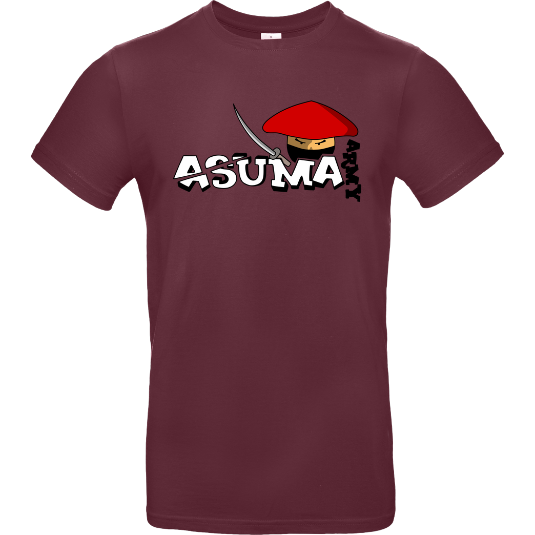 AsumaCC AsumaCC - Army T-Shirt B&C EXACT 190 - Burgundy