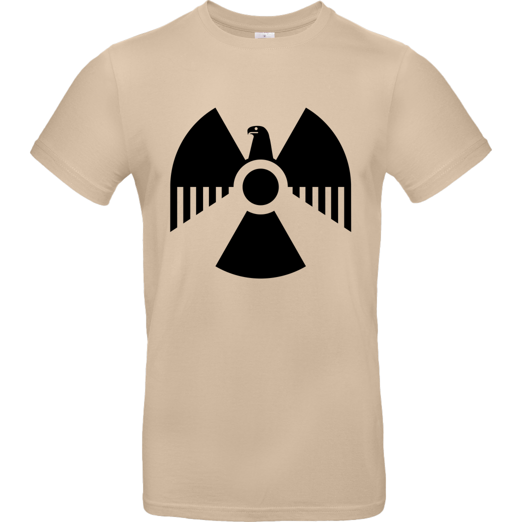 None Nuclear Eagle T-Shirt B&C EXACT 190 - Sand