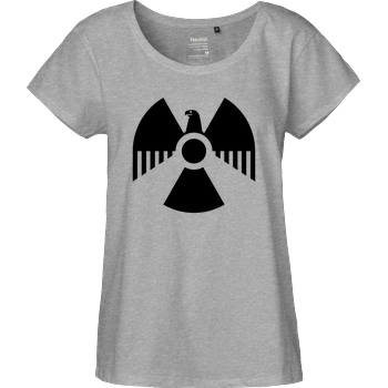 Nuclear Eagle Fairtrade Loose Fit Girlie - heather grey
