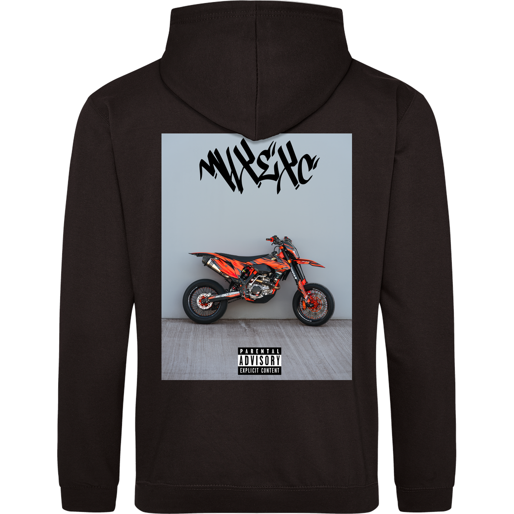 m4x_exc Back Bike Print - Colour Sweatshirt JH Hoodie - Schwarz