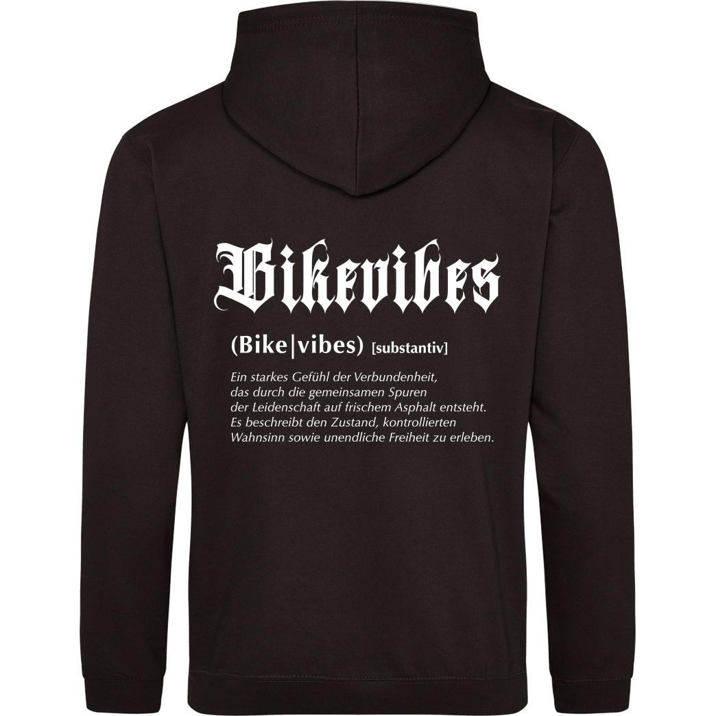 Alexia - Bikevibes Bikevibes - Collection - back white Sweatshirt JH Hoodie - Schwarz