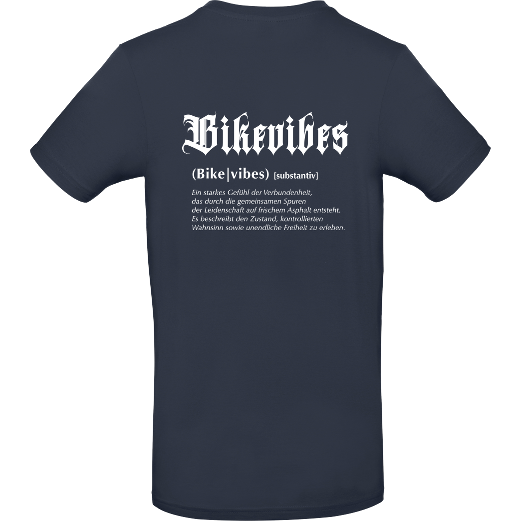 Alexia Bikevibes - Collection - Definition Shirt back T-Shirt B&C EXACT 190 - Navy