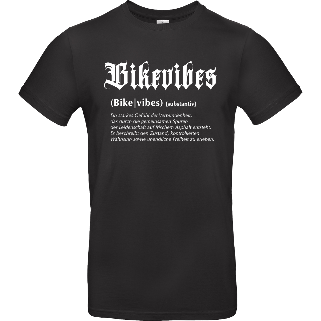 Alexia Bikevibes - Collection - Definition Shirt front T-Shirt B&C EXACT 190 - Black