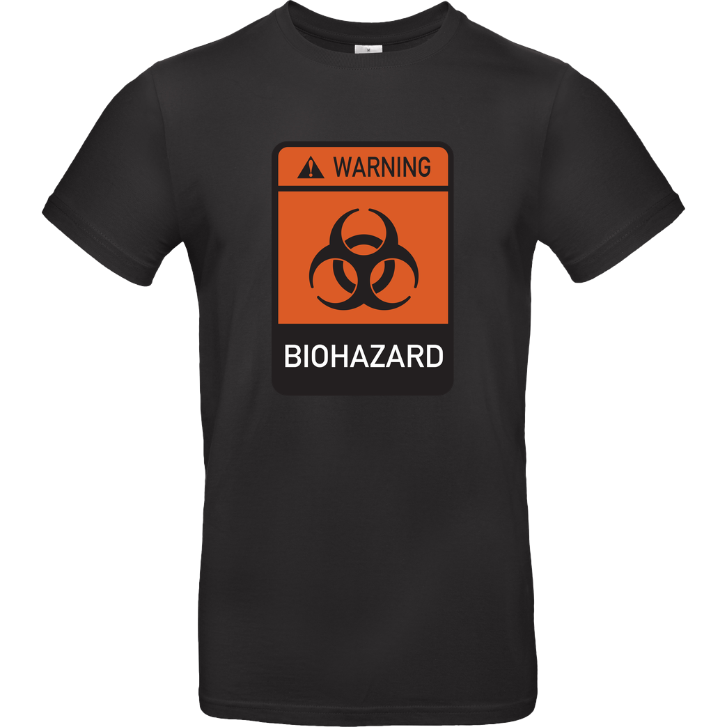None Biohazard T-Shirt B&C EXACT 190 - Black