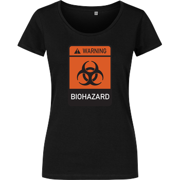 Biohazard Girlshirt schwarz