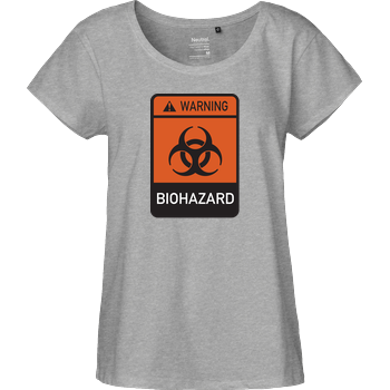Biohazard Fairtrade Loose Fit Girlie - heather grey
