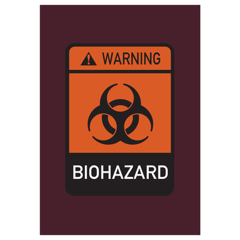 Biohazard Art Print burgundy