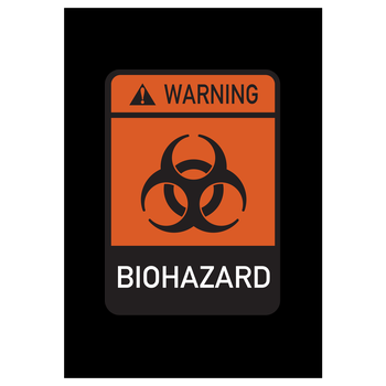 Biohazard Art Print black