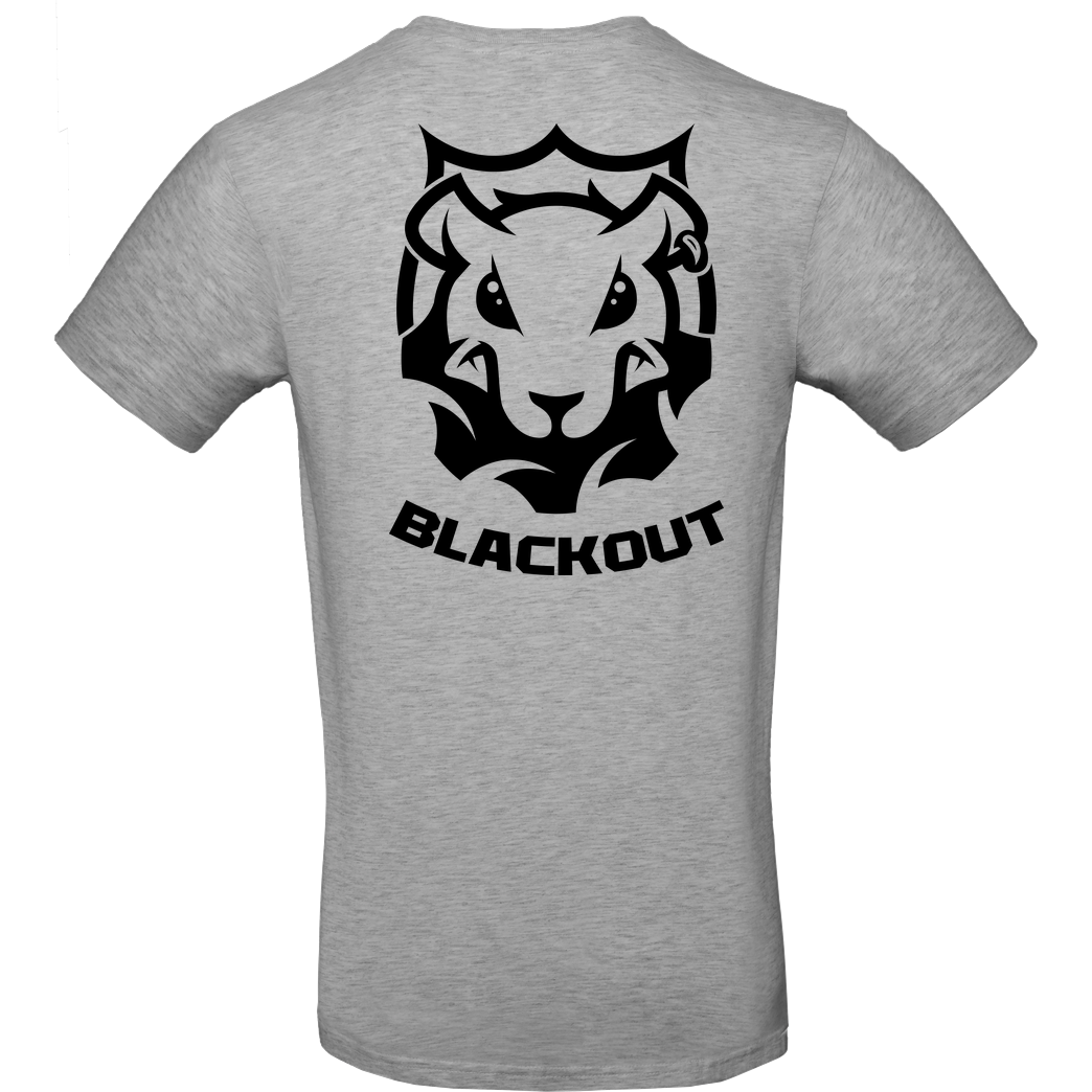 None Blackout - Landratte T-Shirt B&C EXACT 190 - heather grey