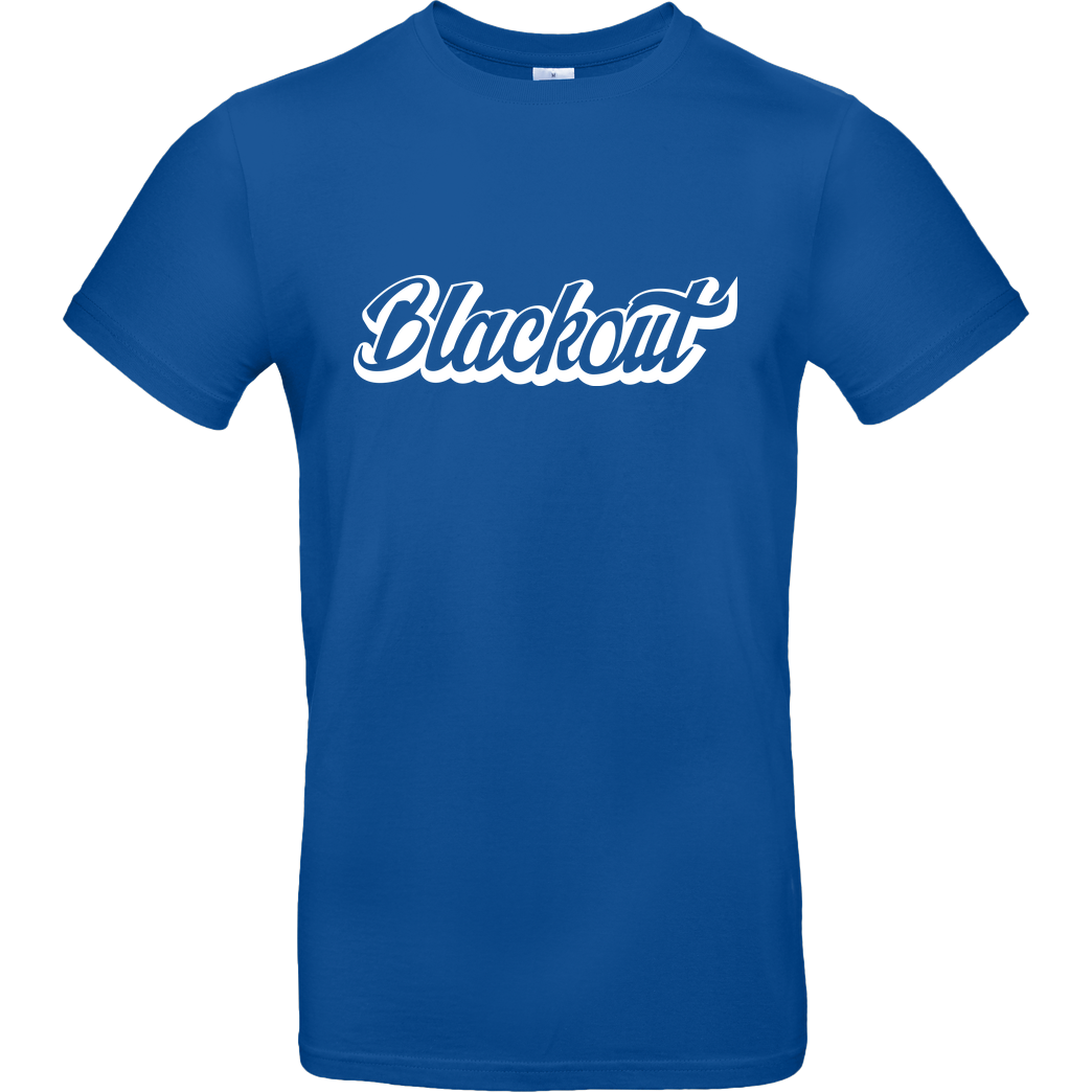 Blackout Blackout - Script Logo T-Shirt B&C EXACT 190 - Royal Blue