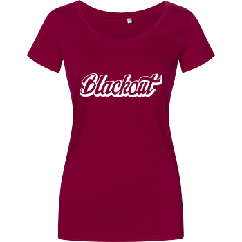 Blackout - Script Logo Girlshirt berry
