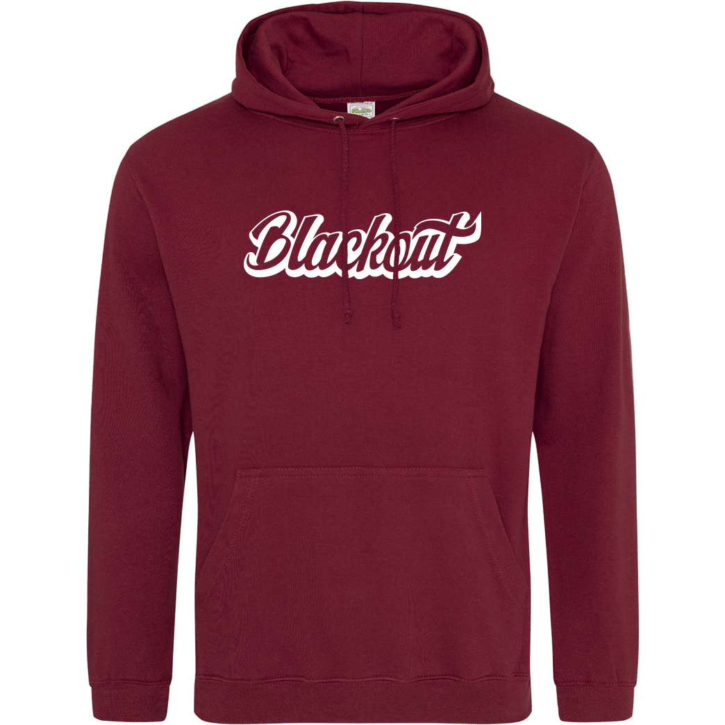 Blackout Blackout - Script Logo Sweatshirt JH Hoodie - Bordeaux