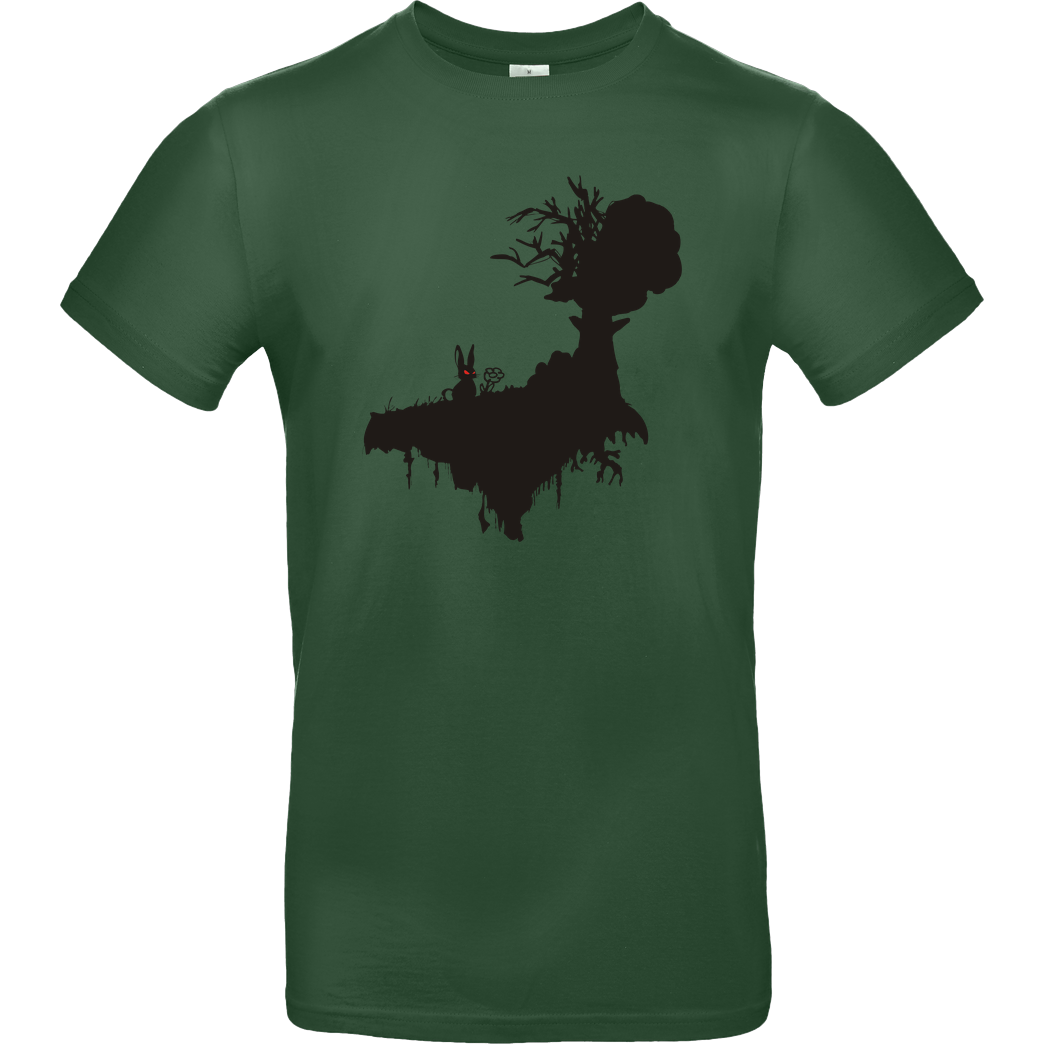 Lone Lobo Böses Hasi T-Shirt B&C EXACT 190 -  Bottle Green