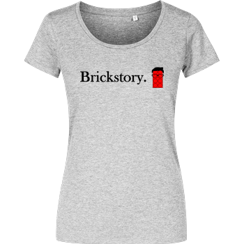 Brickstory - Original Logo Girlshirt heather grey