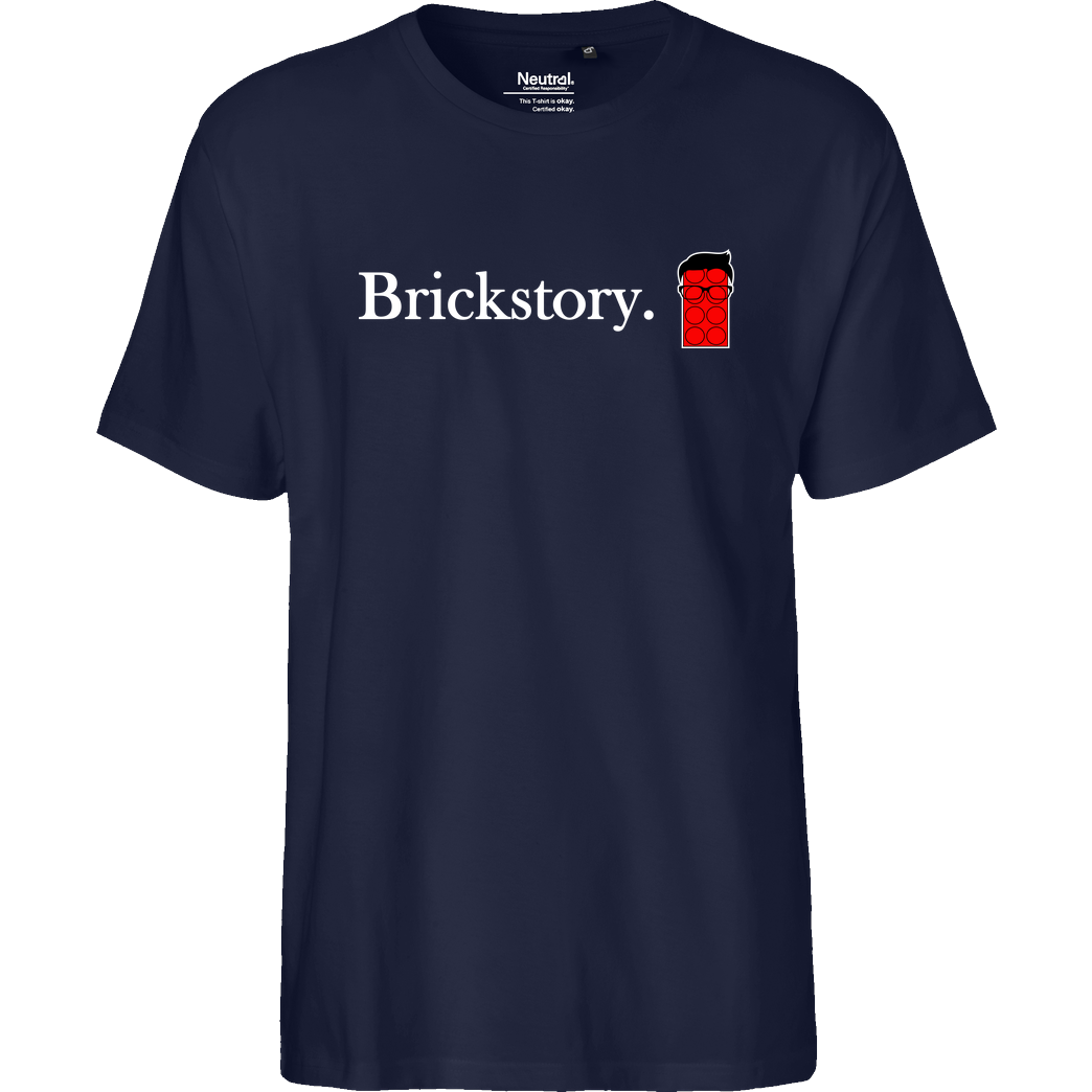 Brickstory Brickstory - Original Logo T-Shirt Fairtrade T-Shirt - navy