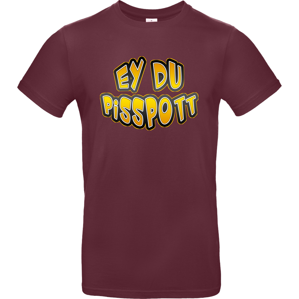 Buffkit Buffkit - Pisspott T-Shirt B&C EXACT 190 - Burgundy