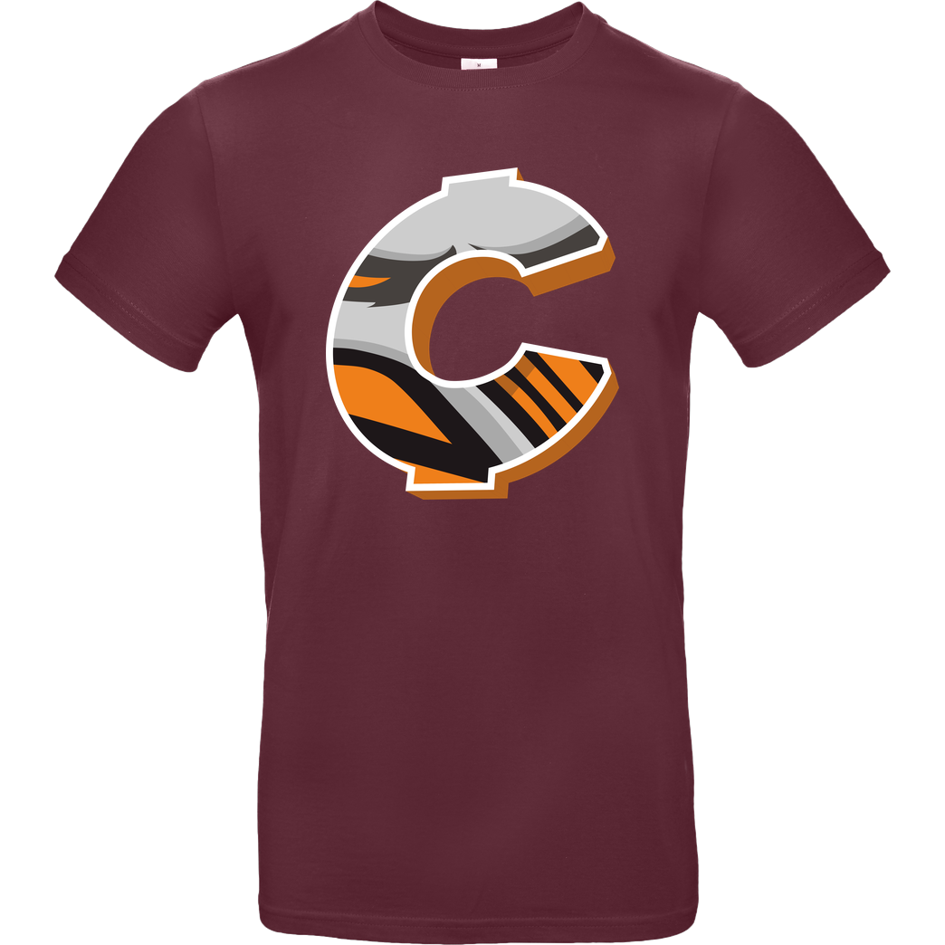 C0rnyyy C0rnyyy - Logo T-Shirt B&C EXACT 190 - Burgundy