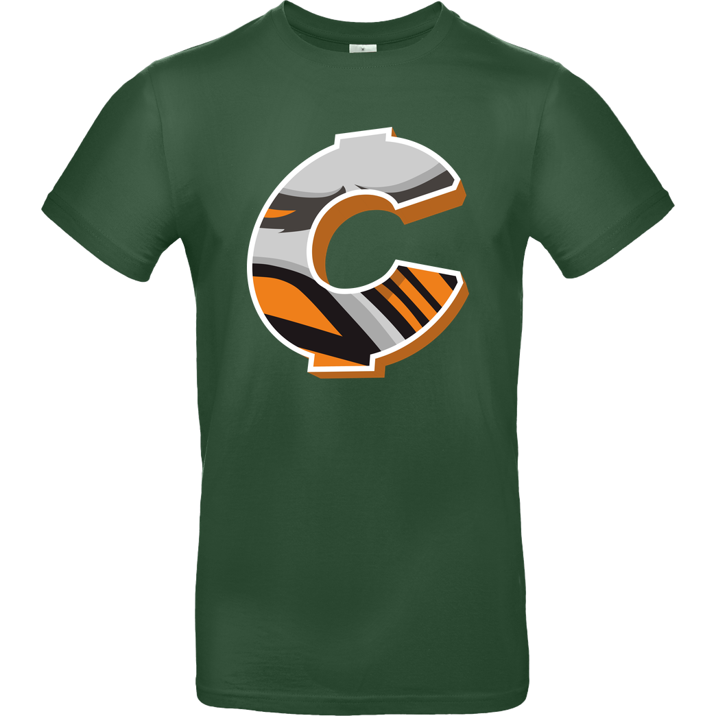 C0rnyyy C0rnyyy - Logo T-Shirt B&C EXACT 190 -  Bottle Green