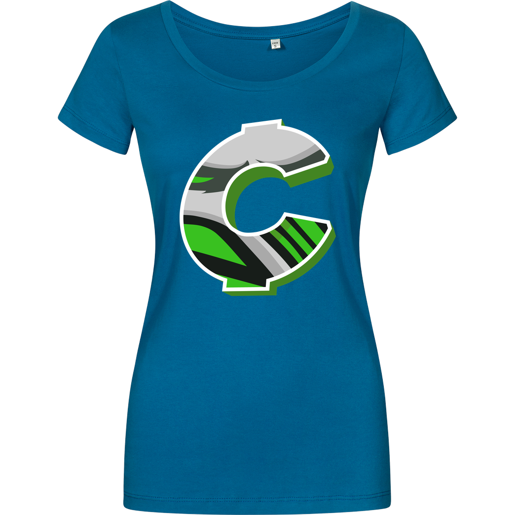 C0rnyyy C0rnyyy - Logo T-Shirt Girlshirt petrol