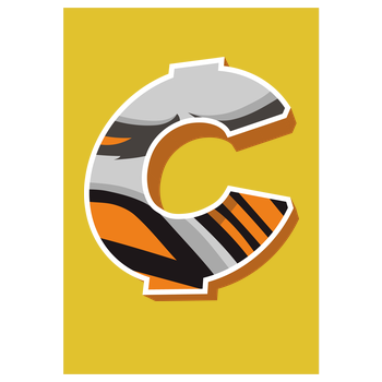C0rnyyy - Logo Art Print yellow