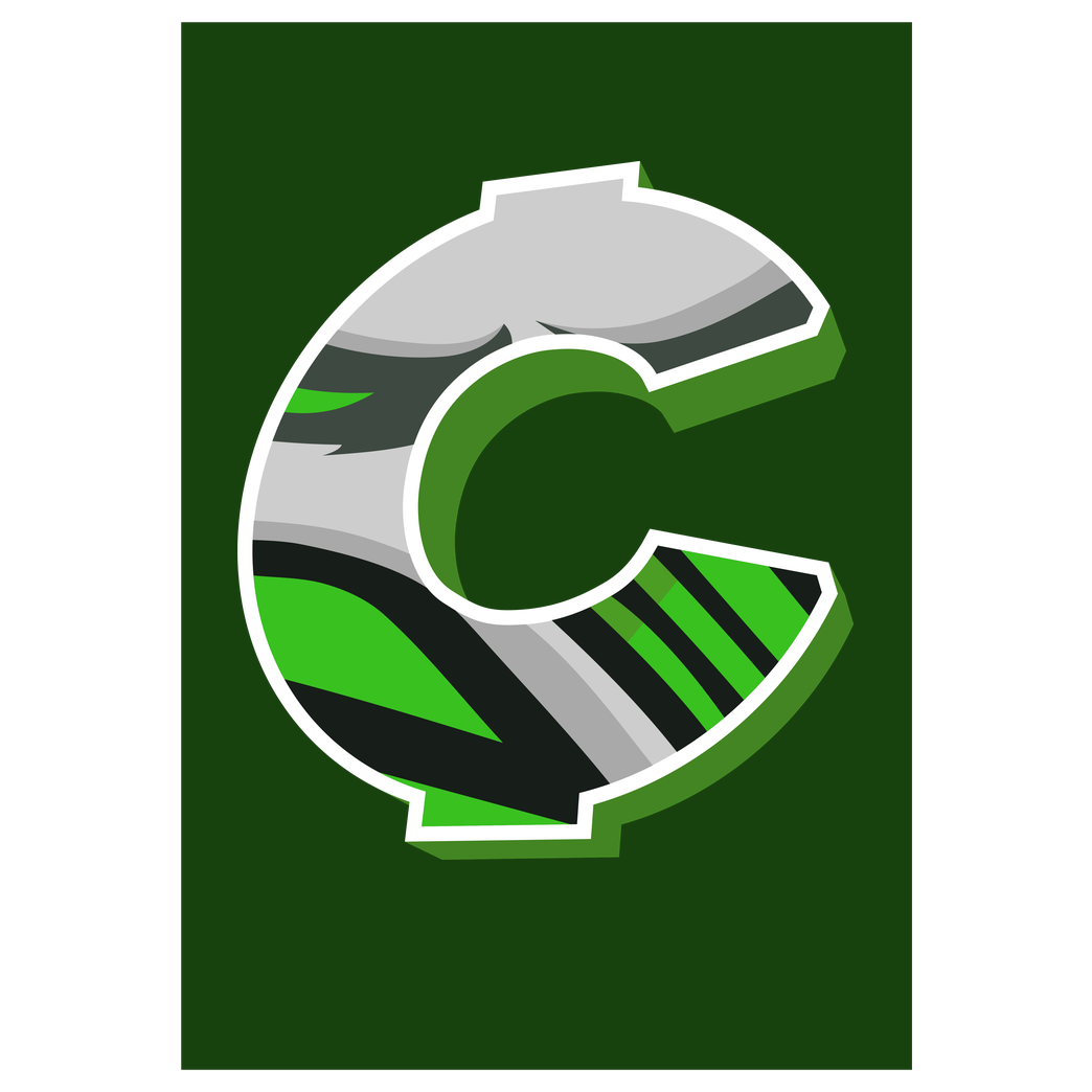 C0rnyyy C0rnyyy - Logo Druck Art Print green
