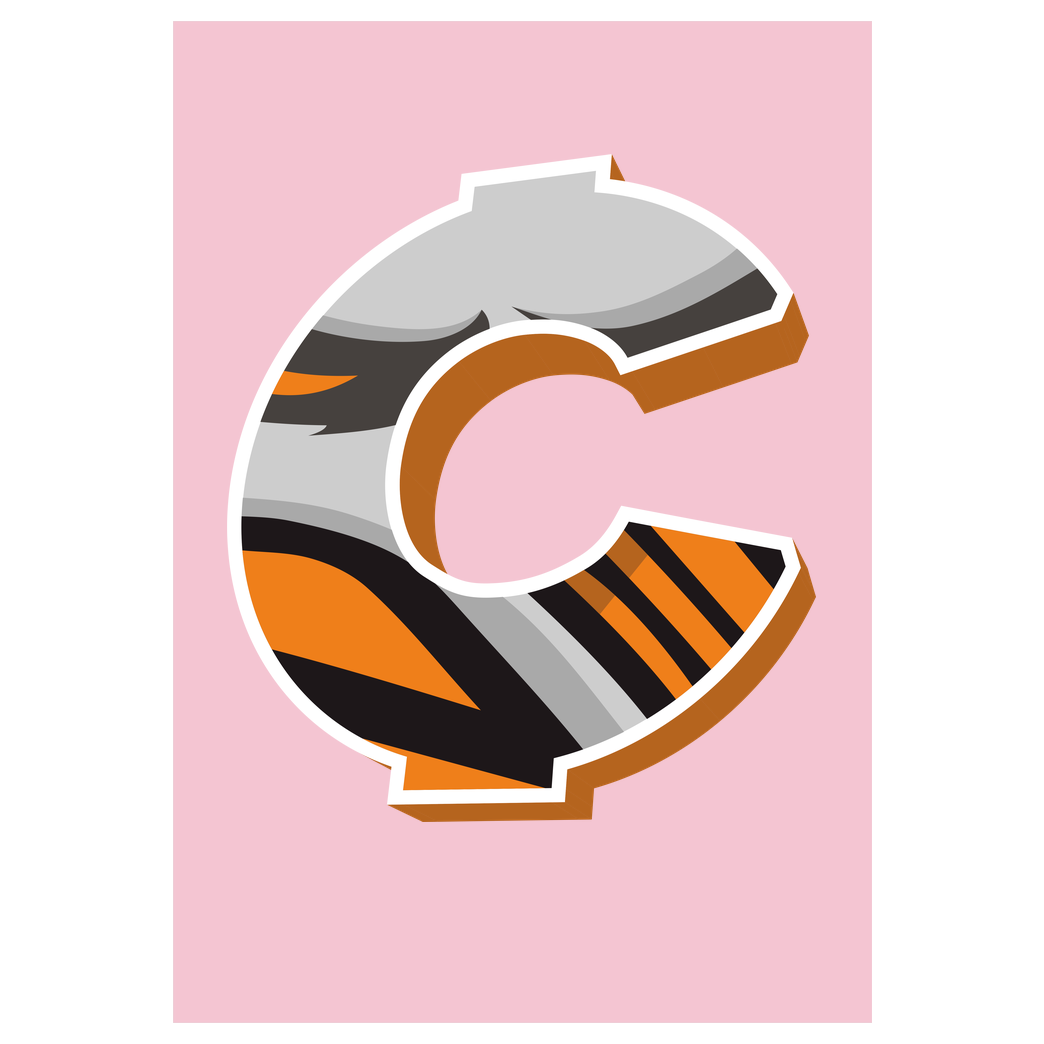 C0rnyyy C0rnyyy - Logo Druck Art Print pink