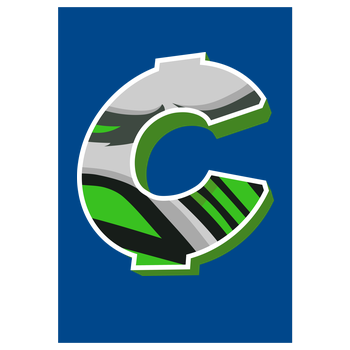 C0rnyyy - Logo Art Print blue