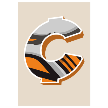 C0rnyyy - Logo Art Print sand