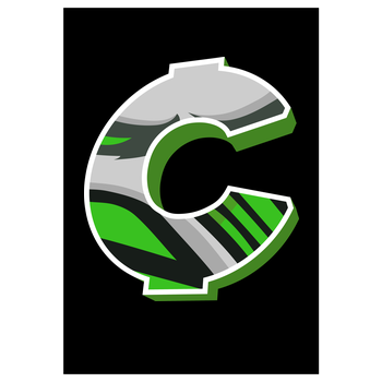 C0rnyyy - Logo Art Print black