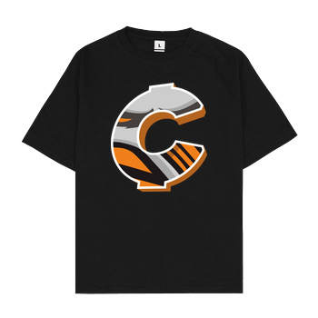 C0rnyyy - Logo Oversize T-Shirt - Black