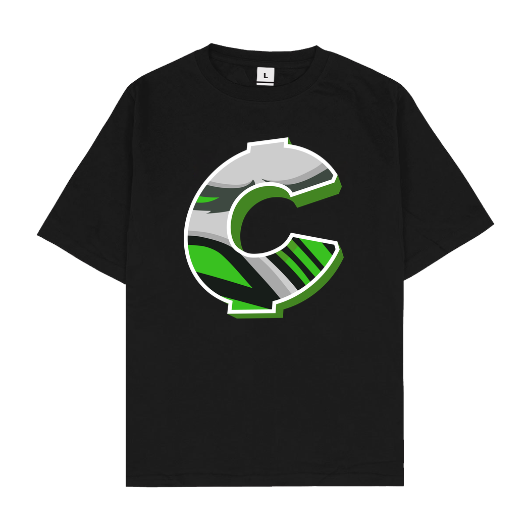 C0rnyyy C0rnyyy - Logo T-Shirt Oversize T-Shirt - Black