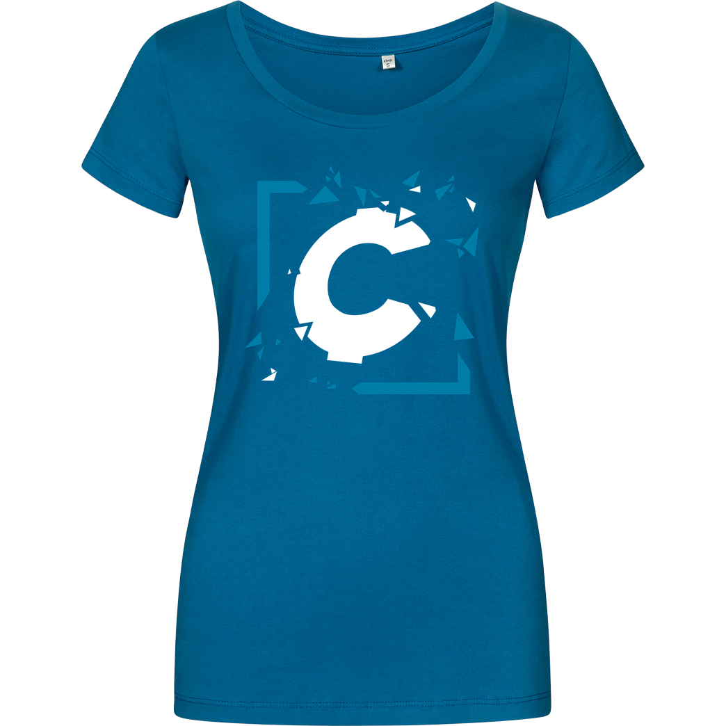 C0rnyyy C0rnyyy - Shattered Logo T-Shirt Girlshirt petrol
