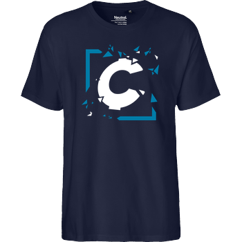 C0rnyyy - Shattered Logo Fairtrade T-Shirt - navy