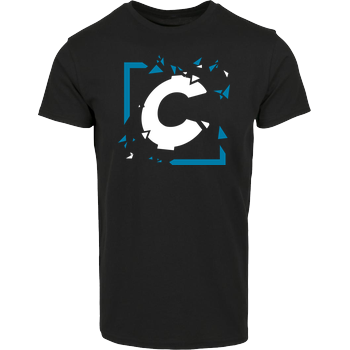 C0rnyyy - Shattered Logo House Brand T-Shirt - Black