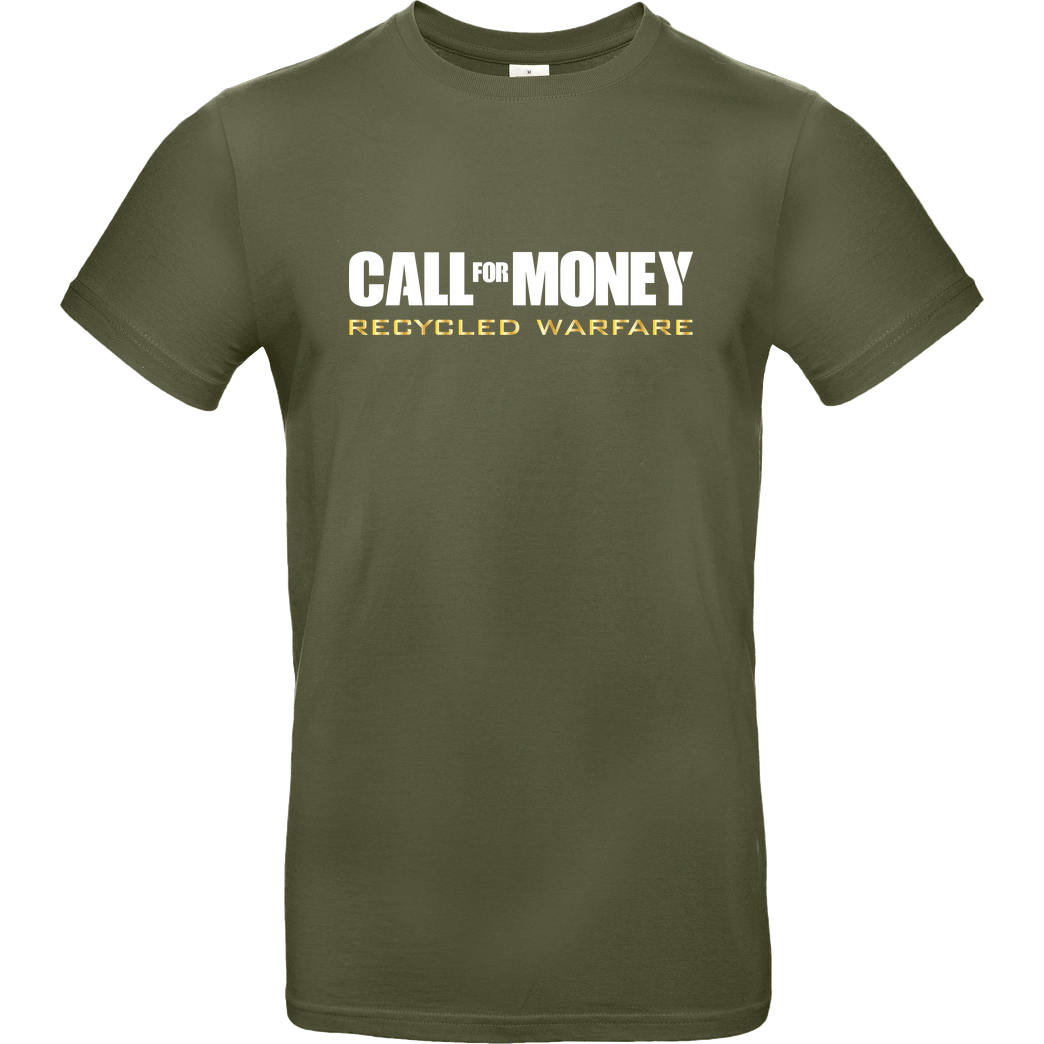 IamHaRa Call for Money T-Shirt B&C EXACT 190 - Khaki