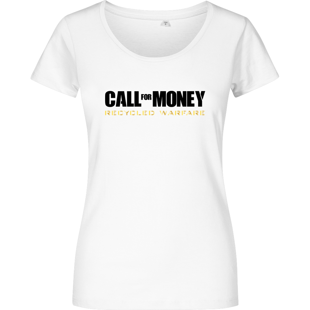 IamHaRa Call for Money T-Shirt Girlshirt weiss